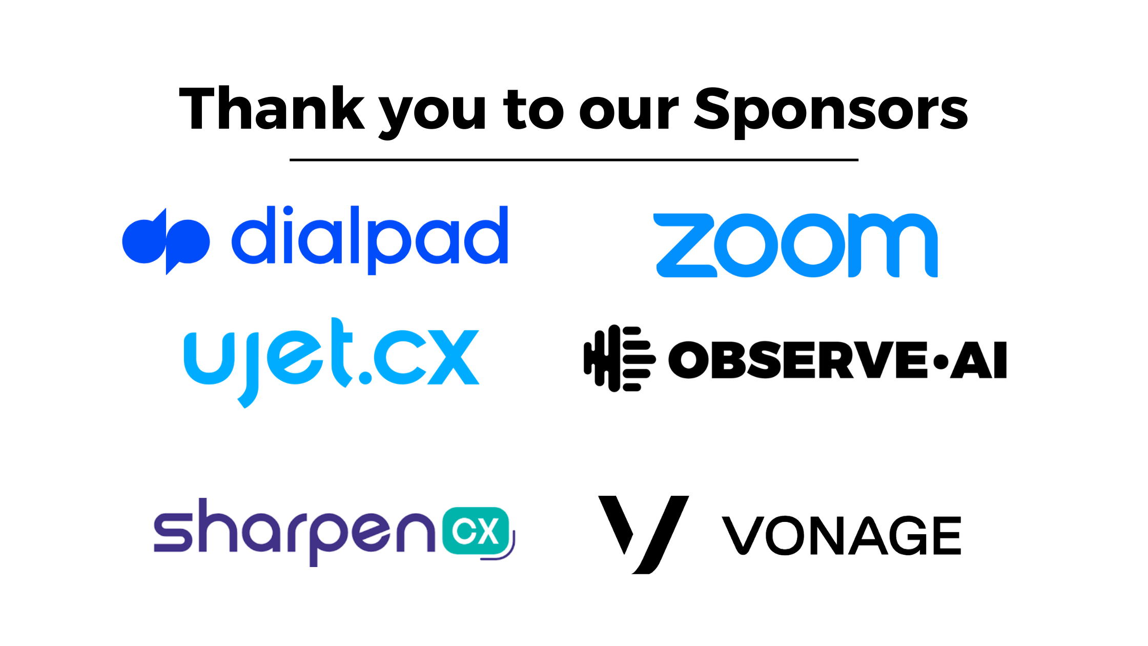 Thank you to our Sponsors (19)