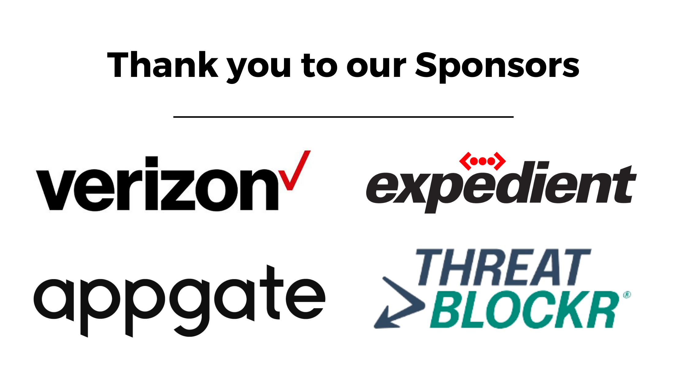 Thank you to our Sponsors (42)